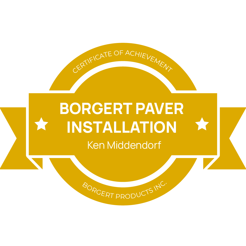 Borgert Paver Installation Award